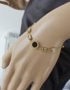 BRACELET GOLD CELEBRITY STAINLESS STEEL