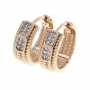gold plated earrings with exclusive cubic zirconia