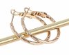 exclusive swarovski gold-plated earrings