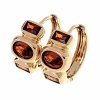 gold plated earrings with exclusive cubic zirconia