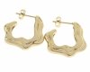 gold earrings made of stainless steel