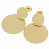 gold earrings made of stainless steel