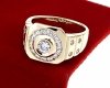 gold ring 18,60mm. gold-plated engagement xuping