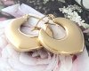gold earrings made of stainless steel