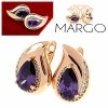 exclusive swarovski gold-plated earrings