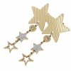 gold earrings made of stainless steel