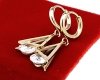 gold earrings made of stainless steel