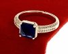 gold ring 18,60mm. gold-plated engagement xuping