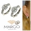 gold plated earrings with exclusive cubic zirconia