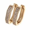 exclusive swarovski gold-plated earrings