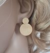 gold earrings made of stainless steel