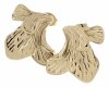 gold earrings made of stainless steel
