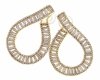 gold plated earrings with exclusive cubic zirconia