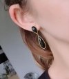gold earrings made of stainless steel