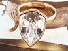 gold ring 17,00mm. gold-plated engagement xuping