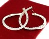 gold plated earrings with exclusive cubic zirconia