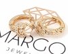 gold plated earrings with exclusive cubic zirconia