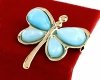 elegant gold brooch