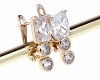 exclusive swarovski gold-plated earrings