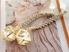 gold plated earrings with exclusive cubic zirconia