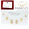 gold plated earrings with exclusive cubic zirconia