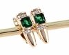 exclusive swarovski gold-plated earrings
