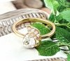 gold ring 16,30mm. gold-plated engagement xuping