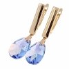 exclusive swarovski gold-plated earrings