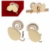 gold earrings made of stainless steel
