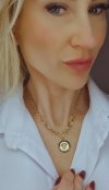 GOLD CHAIN NECKLACE celebrity STAINLESS STEEL