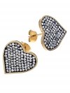 gold earrings made of stainless steel