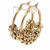 gold earrings made of stainless steel