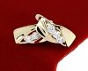 gold plated earrings with exclusive cubic zirconia