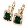 exclusive swarovski gold-plated earrings