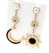 gold earrings made of stainless steel