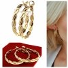gold earrings made of stainless steel