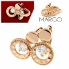 gold plated earrings with exclusive cubic zirconia