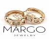 gold plated earrings with exclusive cubic zirconia