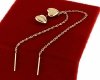 gold earrings made of stainless steel