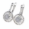 gold plated earrings with exclusive cubic zirconia