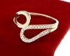 gold ring 18,60mm. gold-plated engagement xuping