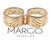 gold plated earrings with exclusive cubic zirconia