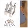 gold plated earrings with exclusive cubic zirconia