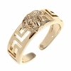 gold ring 17,00mm. gold-plated engagement xuping