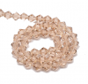 Glass beads faceted strands