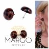 gold earrings made of stainless steel