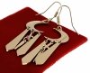 gold earrings made of stainless steel