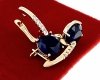 exclusive swarovski gold-plated earrings