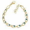 BRACELET GOLD CELEBRITY STAINLESS STEEL