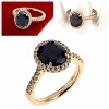 gold ring 18,60mm. gold-plated engagement xuping